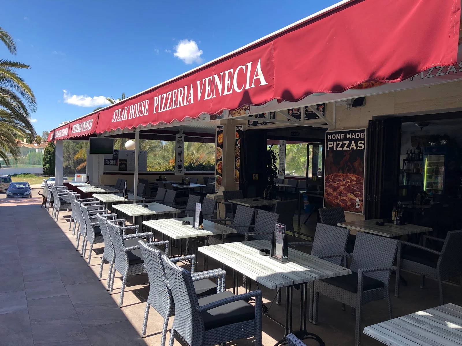 Terraza de Pizzería Venecia en Calas de Mallorca