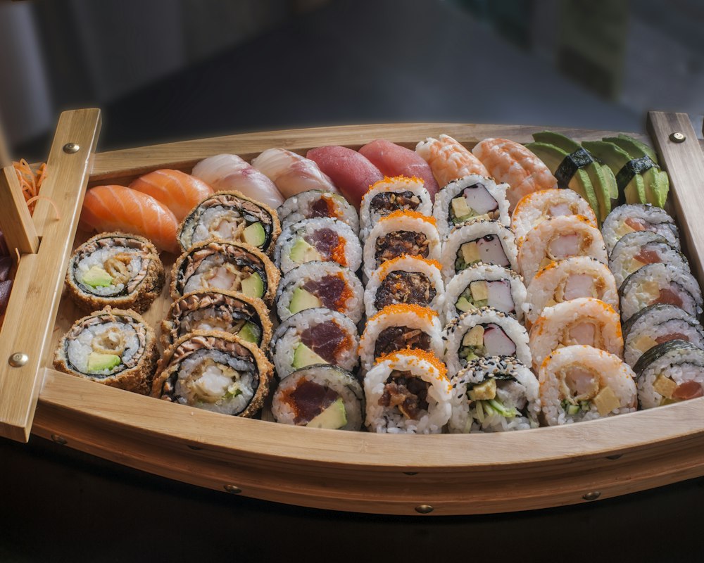 Fotografía ilustrativa de sushi para la demo de carta digital MY BLUEPC
